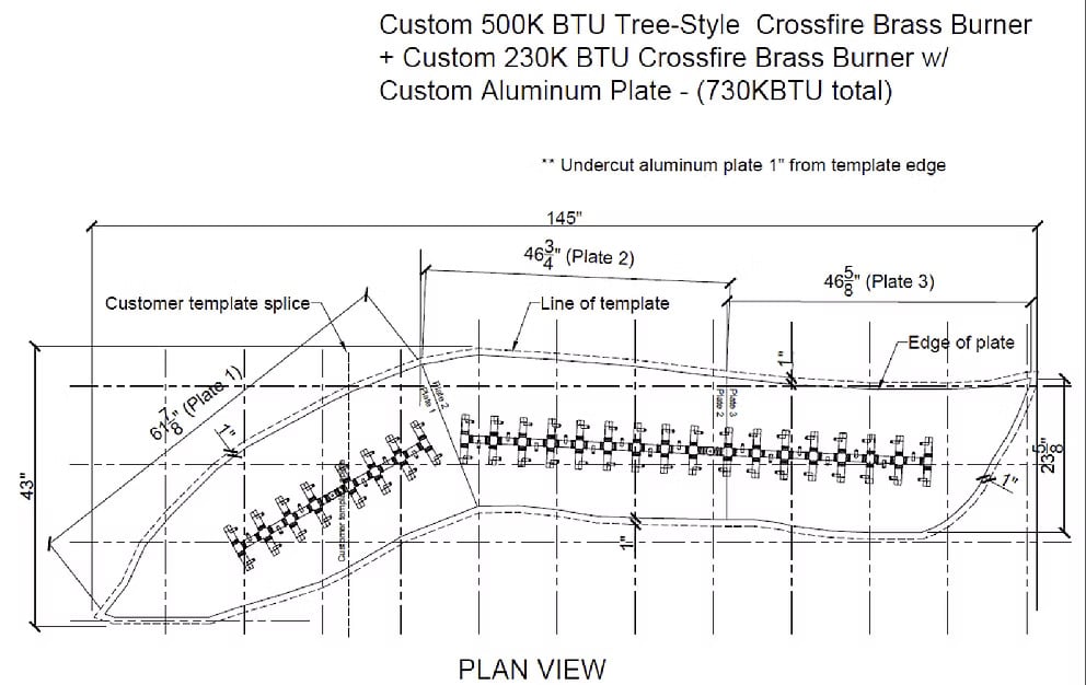 CUSTOM TREE-STYLE BURNER SYSTEM