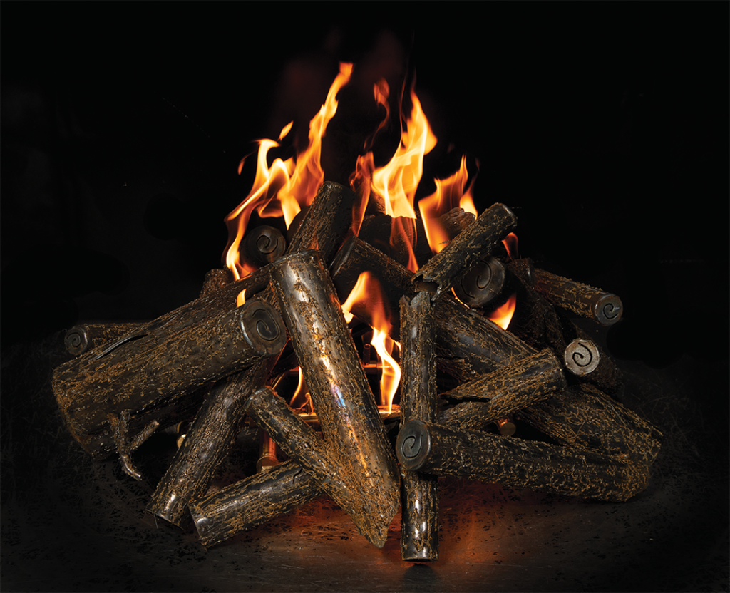 STEEL LOG SET