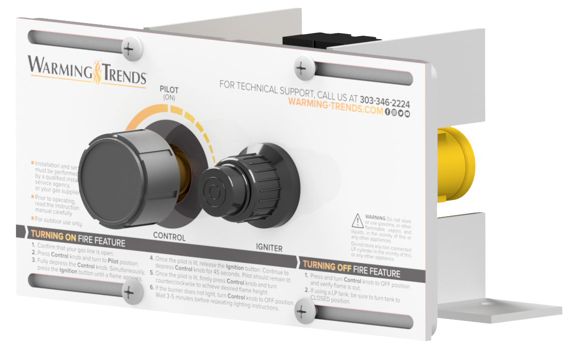 Mercury™ ignition system, 240,000 BTU, no electricity required